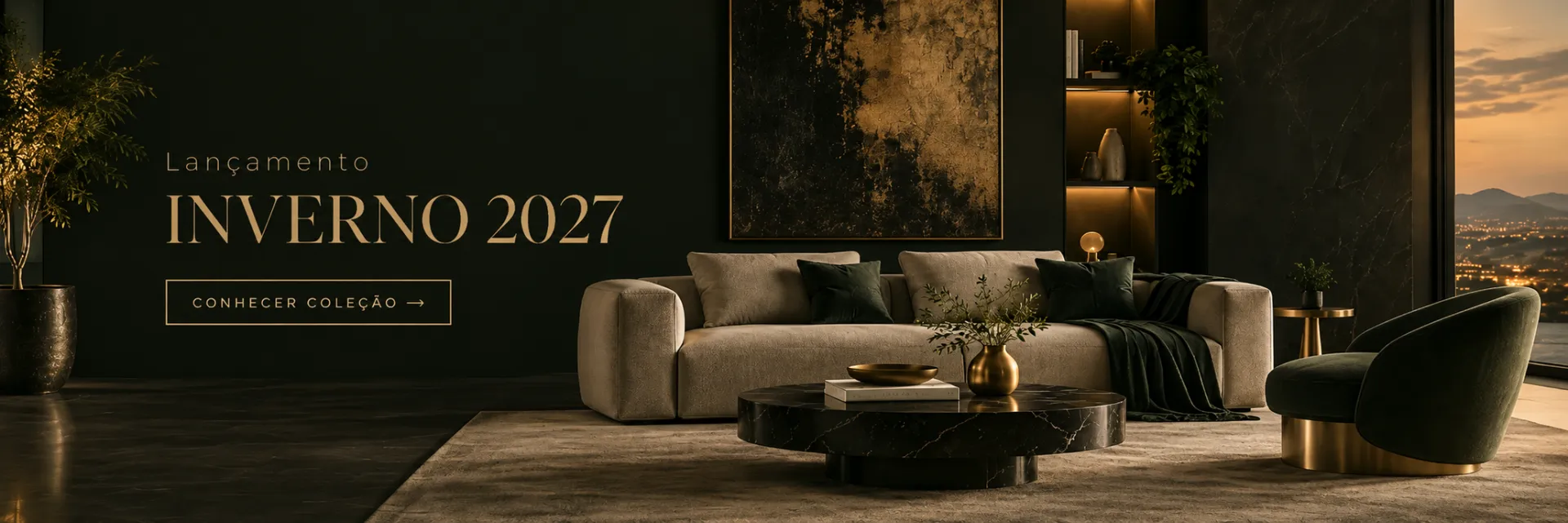 Lançamento Inverno 2027 — Conhecer coleção
